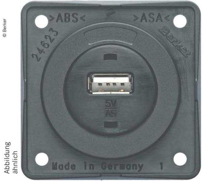 USB jack grey loose