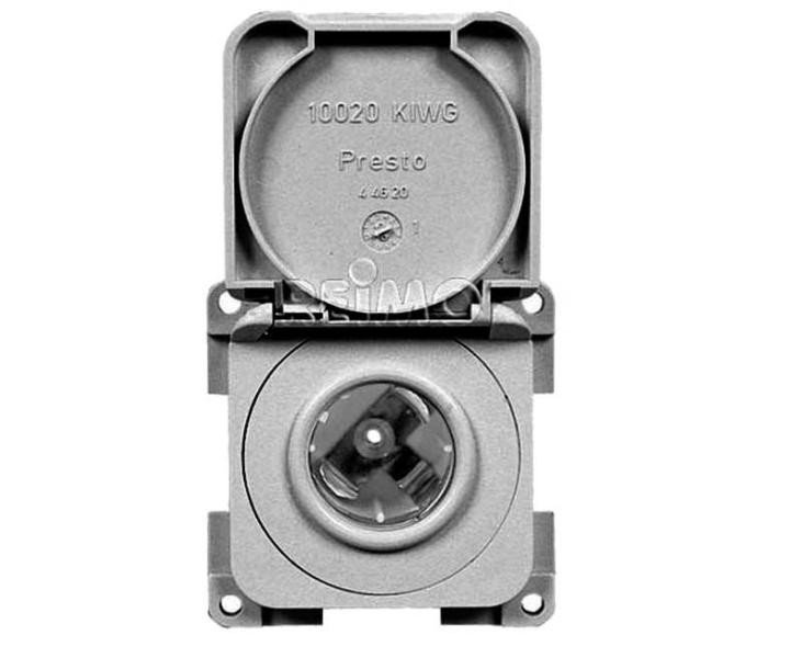 Socket 12V with cover grey loose , loose