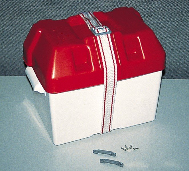 Battery box 19x27x20 Color: red
