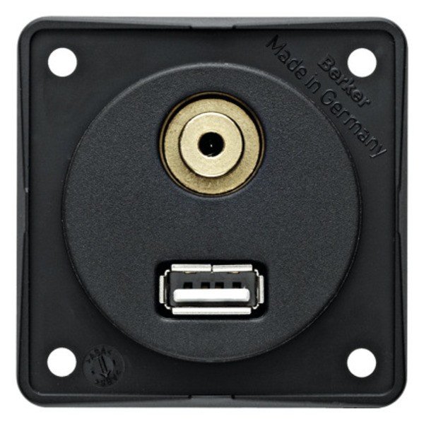Built-in USB/audio jack, anthracite
