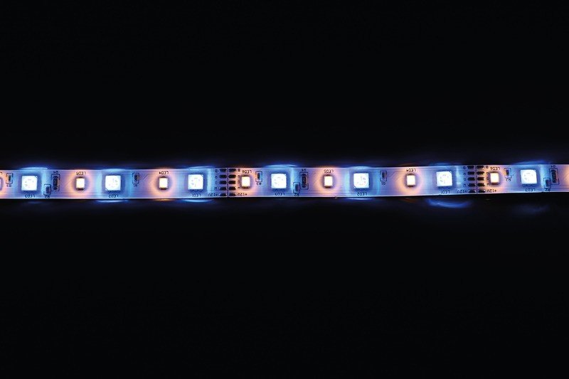 12V LED-Band, RGBW: red, green, blue, warm white, IP65, 10mm wide