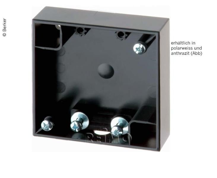 Berker surface mount housing flat, polar white