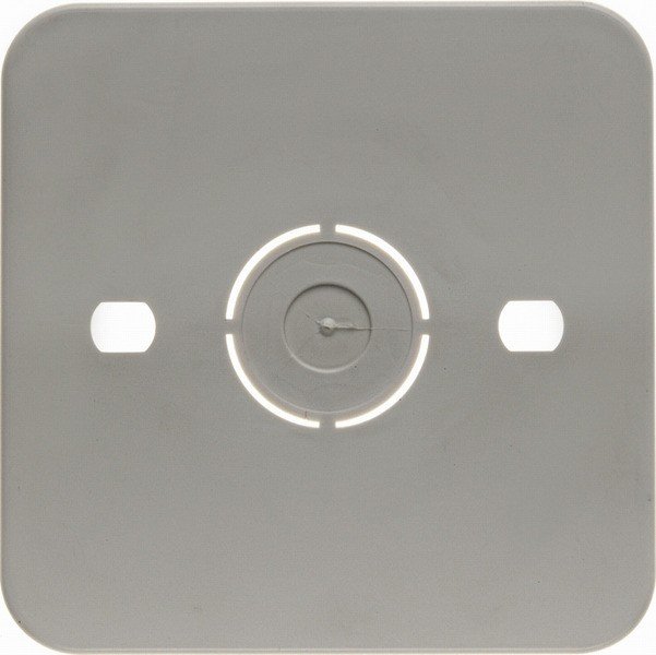 Berker base plate socket outlet cream white