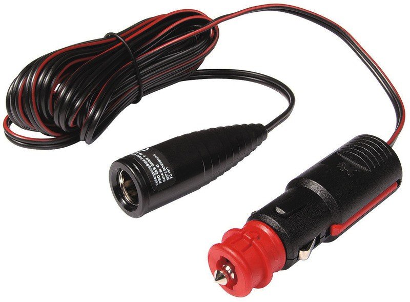 Extension cable with universal plug and socket for standard plug
