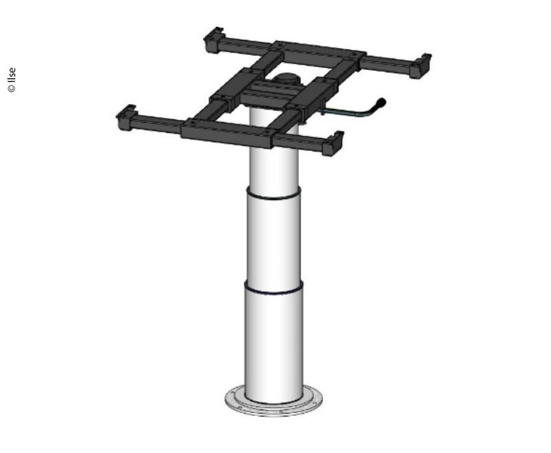 Lift frame with rotation and displacement