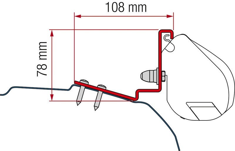 Awning adapter for F35 Pro Dreamer