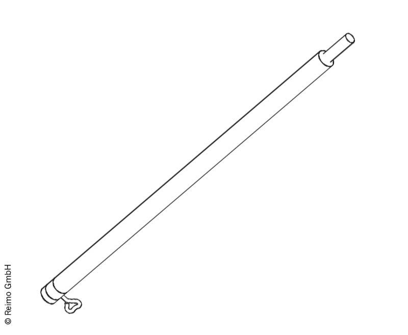 Extension tube aluminium 1,0m 2S
