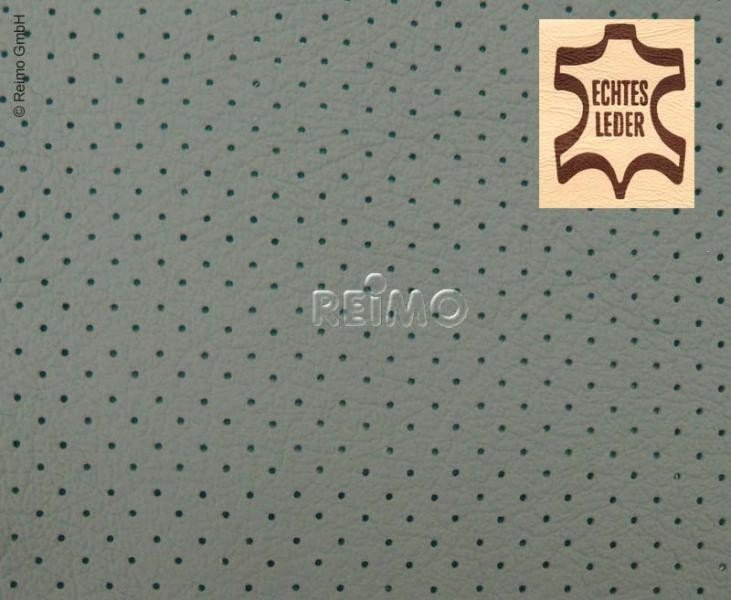 Automotive leather grey perforated, whole skin, price per m²