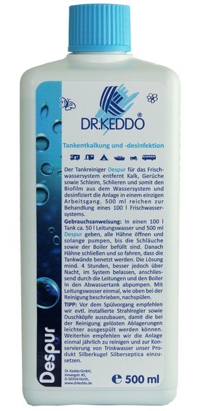 Dr. Keddo Despur Tank decalcification and disinfection