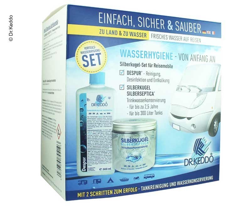 DR.KEDDO silver ball set with 500 ml Despur + silver ball