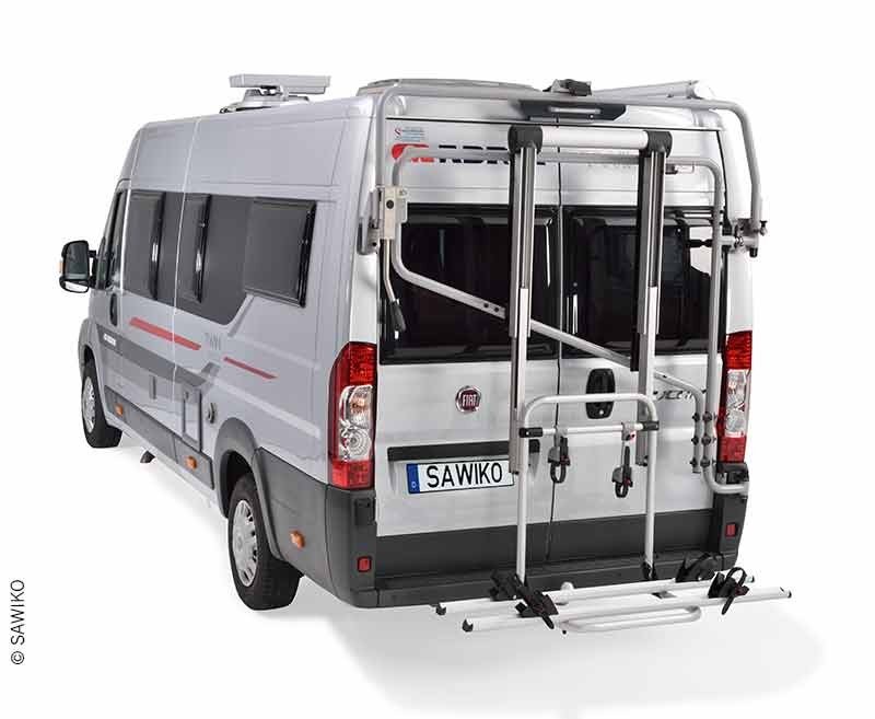 Rear rack Futuro E-Lift for 3 bicycles, Duc. from 2006 roof form H2