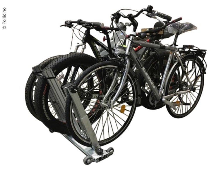 Pollicino pull-in device for bicycles