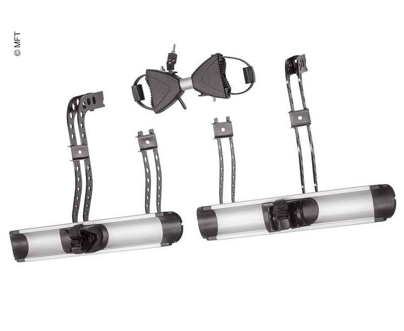 Extension for BackPower bicycle rack for trailer coupling, 4th wheel