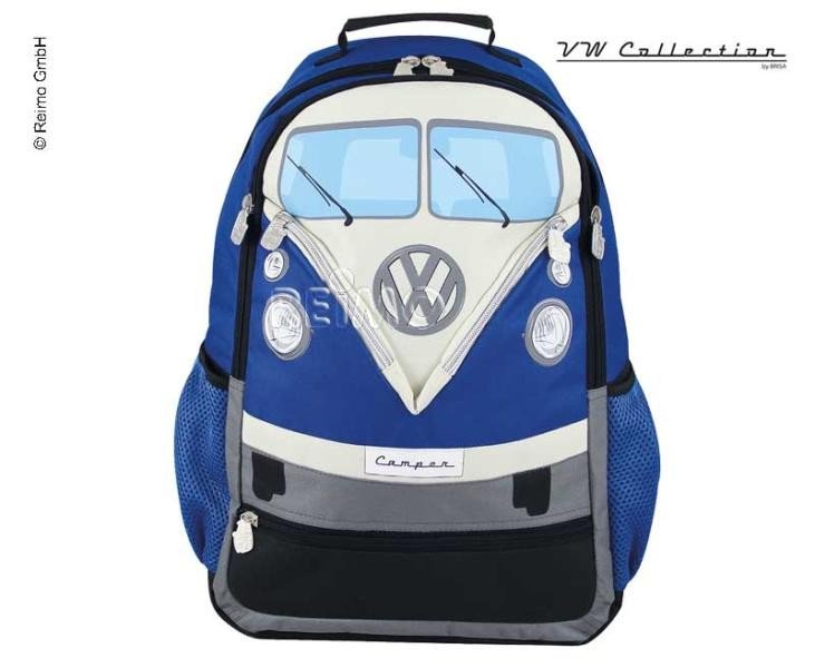 VW Collection Backpack blue 43x37x13cm polyester fabric