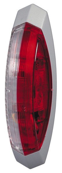 Outline marker light red/white left grey base plate