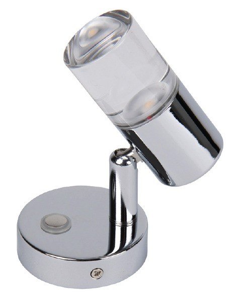 Lamp LED-Spot 12V,2W, 180 Lumen, 1x COB LED, 3000K, Nickel gebürstet