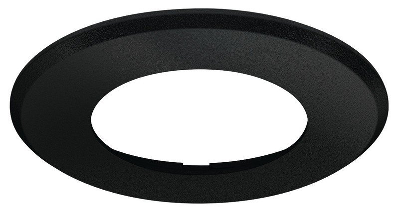 Round mounting housing for 83580, black matt, 65x2,6mm