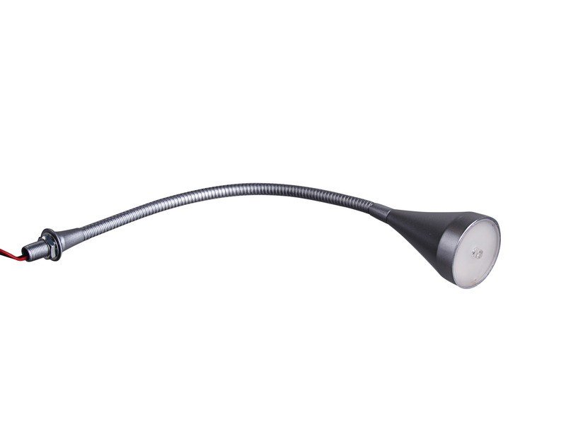 LED gooseneck lamp silver