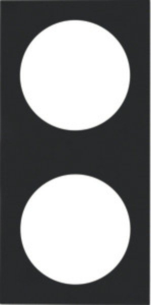 Berker INTEGRO Pure 2-fold frame black matt