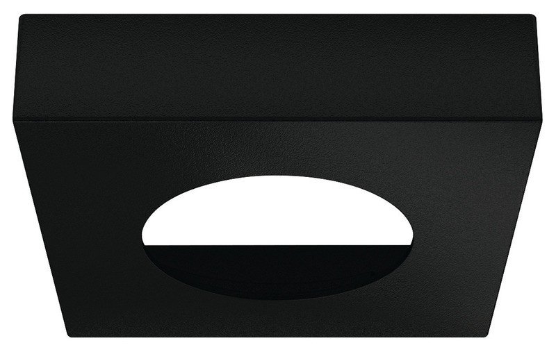 Square undermount housing for 83580, black matt, 65x65x15,6mm