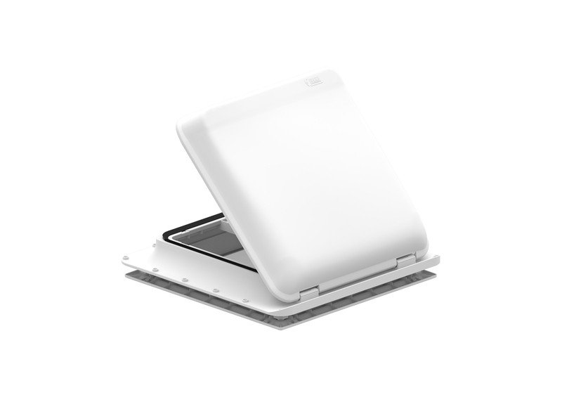 Fiamma Skylight 40x40 cm with crank handle, colour: white
