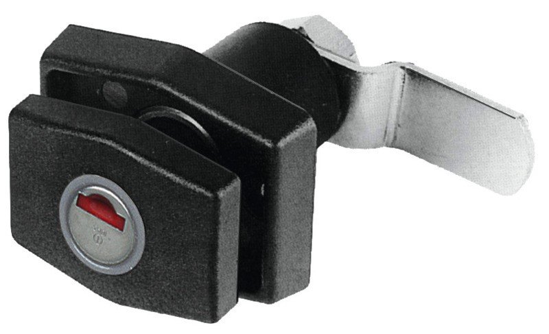 PushLock quadrate black without cylinder and key