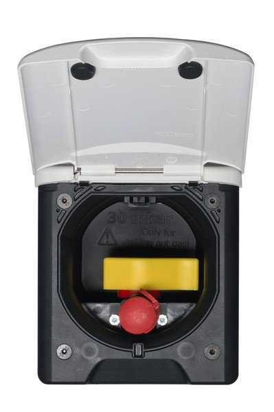 Gas socket magnet 130x145mm anthracite