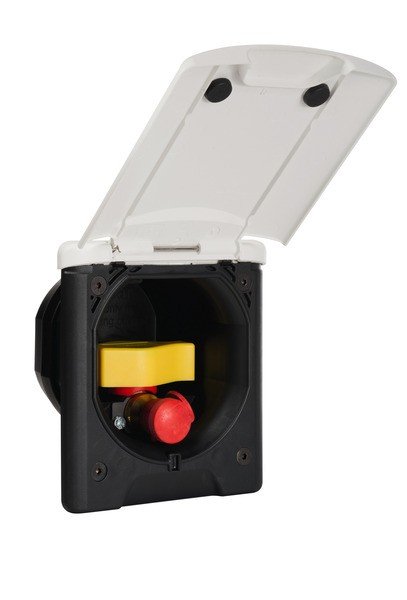 Gas appliance socket 120x135mm with magnetic catch