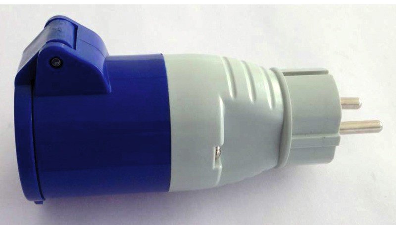 CEE adapter CEE-coupling/shockproof plug as short adapter