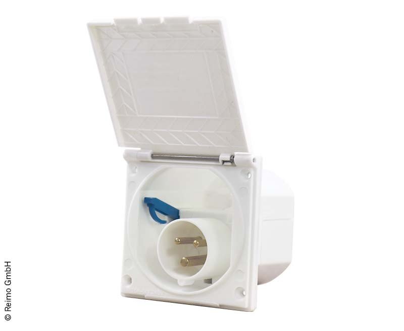 CEE input socket white