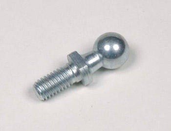 Ball stud M6 galv. white