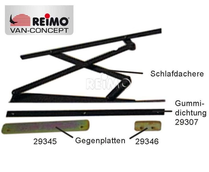 Counter plate 100 mm for gas spring holder