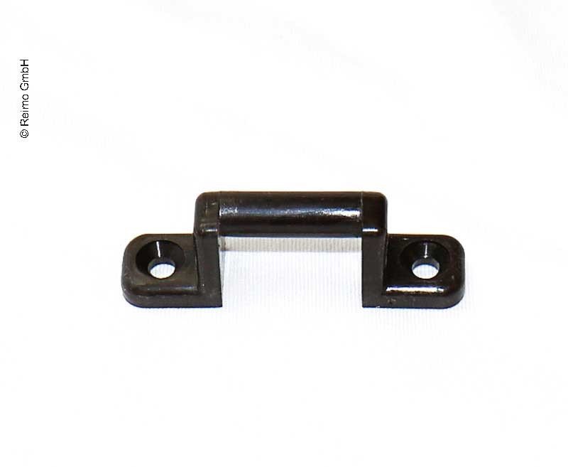 Locking bracket, door retaining cramp, plastic