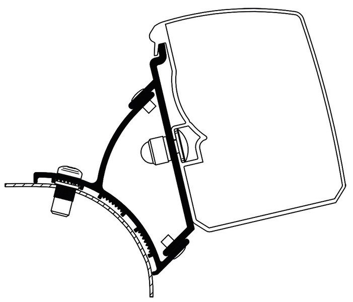 Thule awning 3200, Adapter VW T5/T6 Minivan Fixed LHD