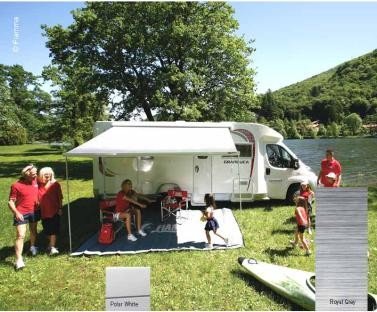 Fiamma awning F45S 3,75m Royal Grey, case white