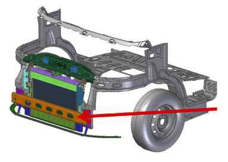 Additional element "Short Crashbox" for Fiat Ducato 2014
