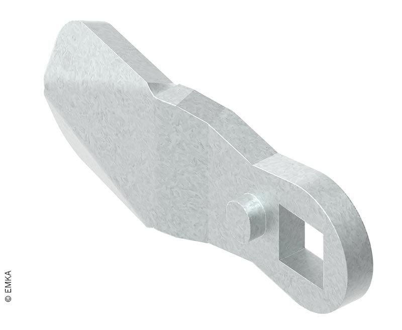 Tongue for door lock, height: 16mm, length: 45mm