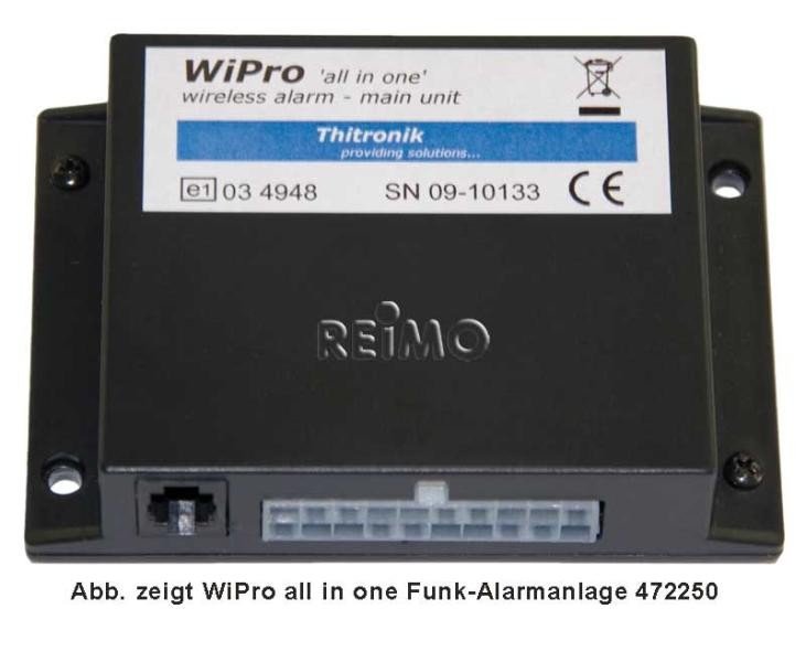 WiPro radio alarm "all in one" as pre-assembled installation kit For Ford Transi