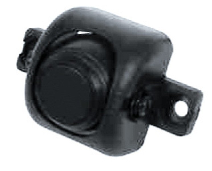 Reverse warning system for bicycle rack with 2 black sensors and display