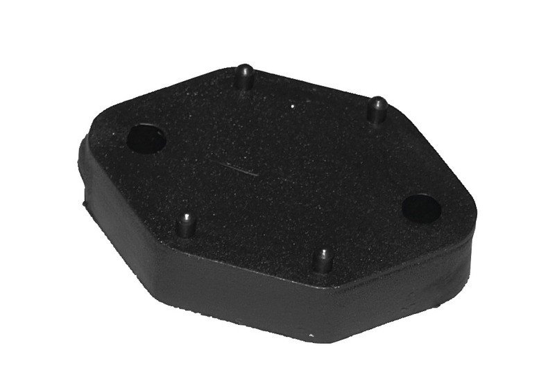 Spacer plate, height 10mm, black