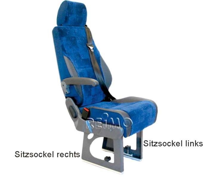 Seat base for Euro seat 28 cm, right