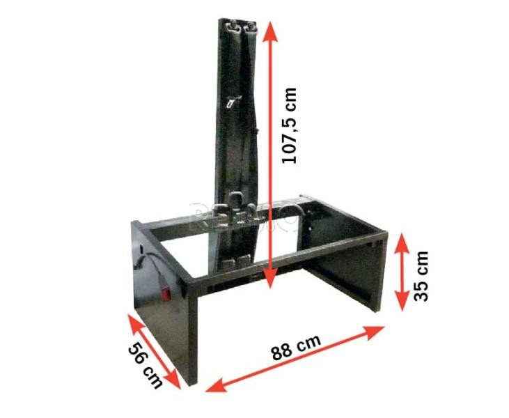 3-point belt trestle W88 x D56 x H107,5 cm