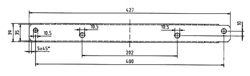 Flat adapter for Ducato, Boxer, Jumper models from 1983 for driver/passenger sea