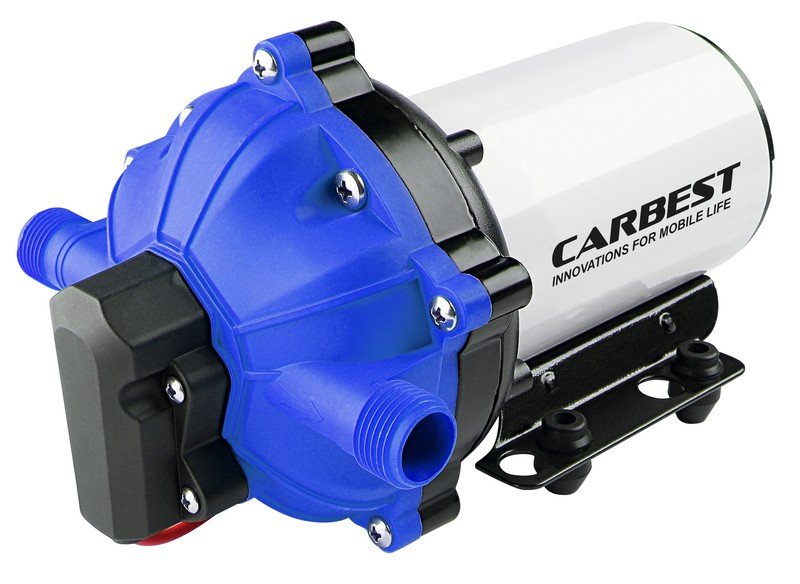 Diafragma pump 18,9l/min, maksimaalne 12V/15A, 5 kambrit