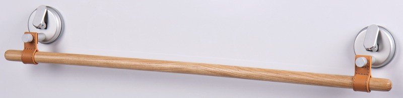 HOLIDAY TRAVEL - Bamboo and imitation leather towel rail