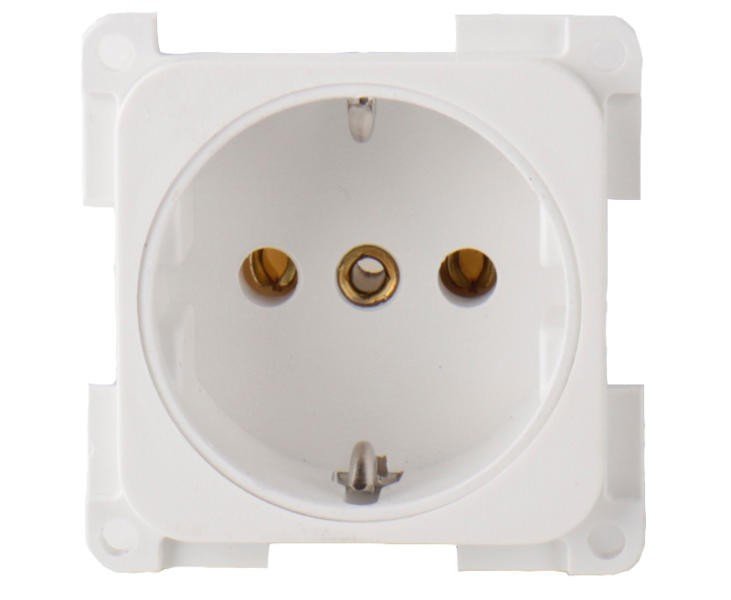 Socket outlet 230 V, white