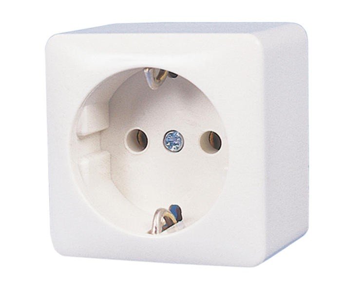 Surface mounting 230V white SB