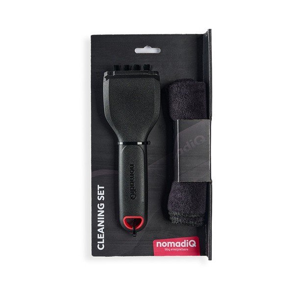 Cleaning kit - 2-piece set with grill brush and cloth