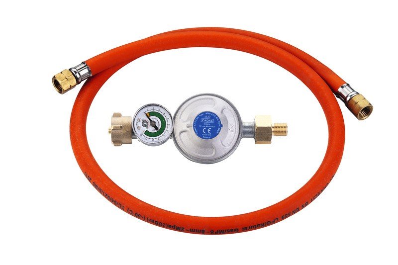 Overpressure regulator for 50mb, with 85cm hose for glass bottle