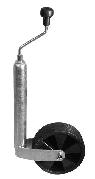 Support wheel, plastic 220x70, 48mm soft rubber